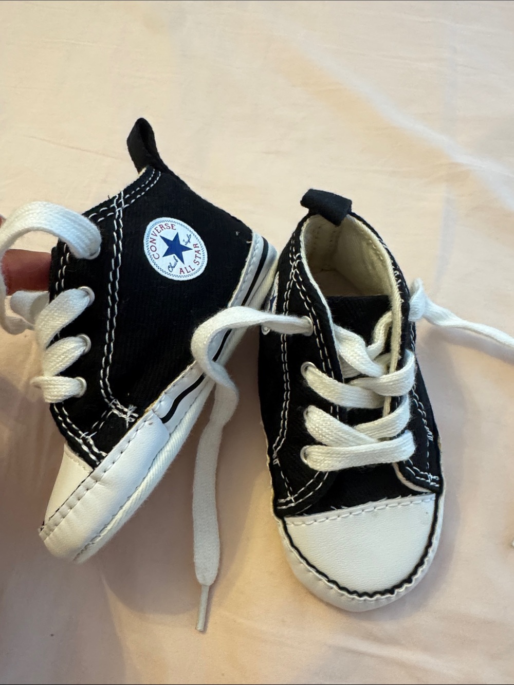 Converse all star sneakers for baby’s size 3 - great condition.